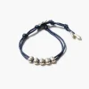 Abacus Single Wrap Bracelet Navy