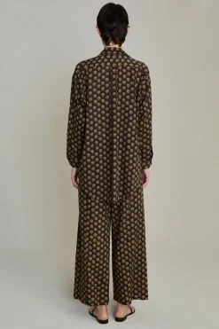 Astrid Block Print Set Brown