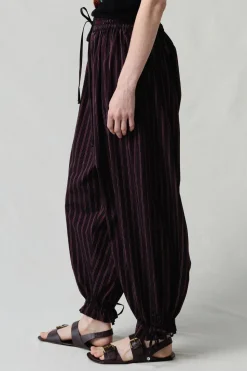 Balloon Pant Black Stripe