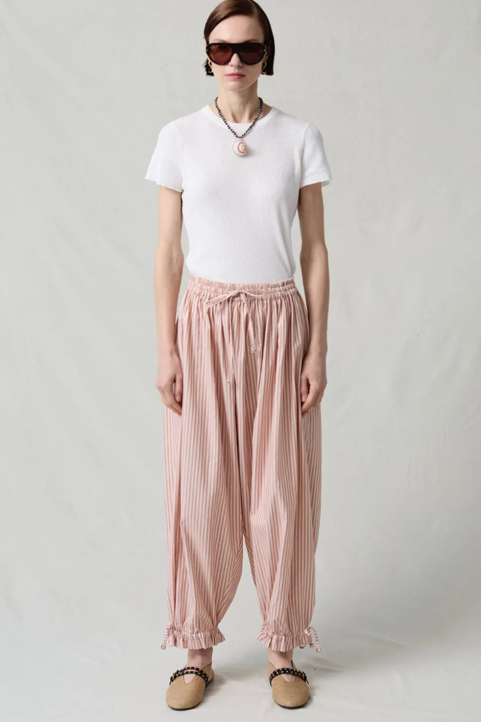 Balloon Pant Pink Stripe