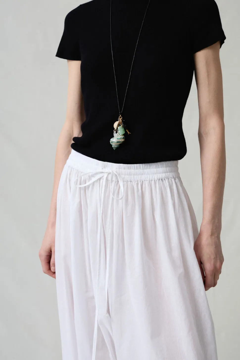 Balloon Pant White Pinstripe