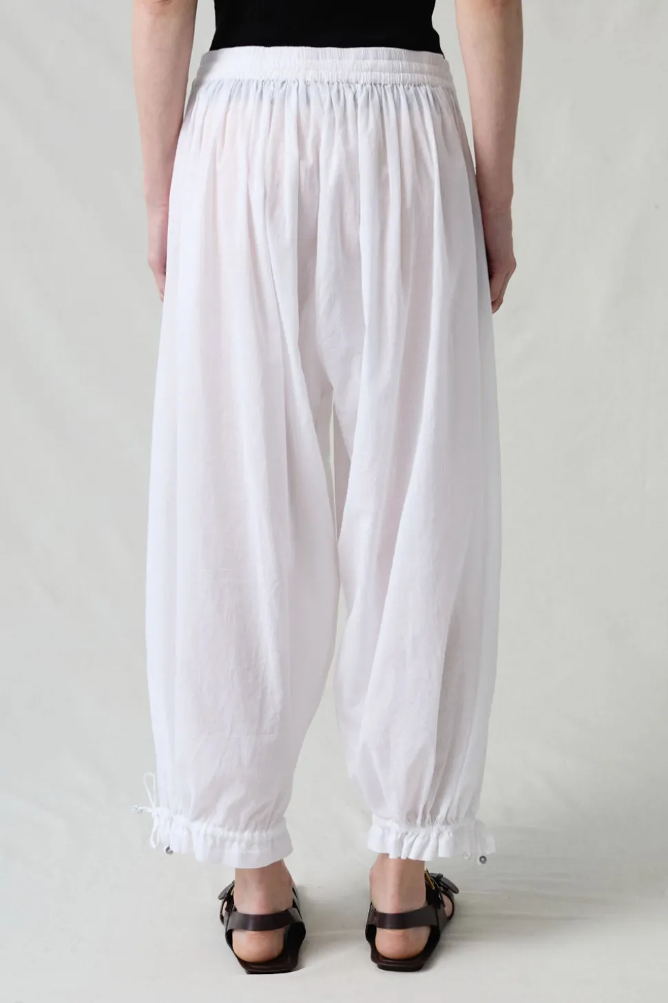 Balloon Pant White Pinstripe