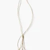 Baroque Pearl Tassel Necklace Beige