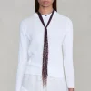 Beaded Skinny Scarf Sapphire