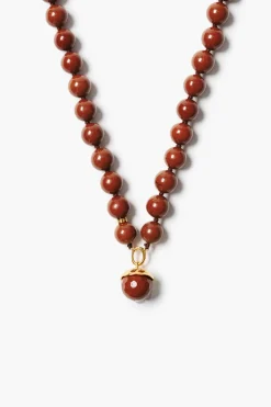 Bell Necklace Red Jasper