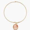 Cameo Collar Necklace Gold
