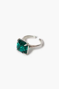 Caprice Crystal Toe Ring Emerald