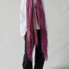 Cashmere and Silk Scarf Barbados Cherry Burnout