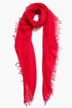 Cashmere and Silk Scarf Barbados Cherry