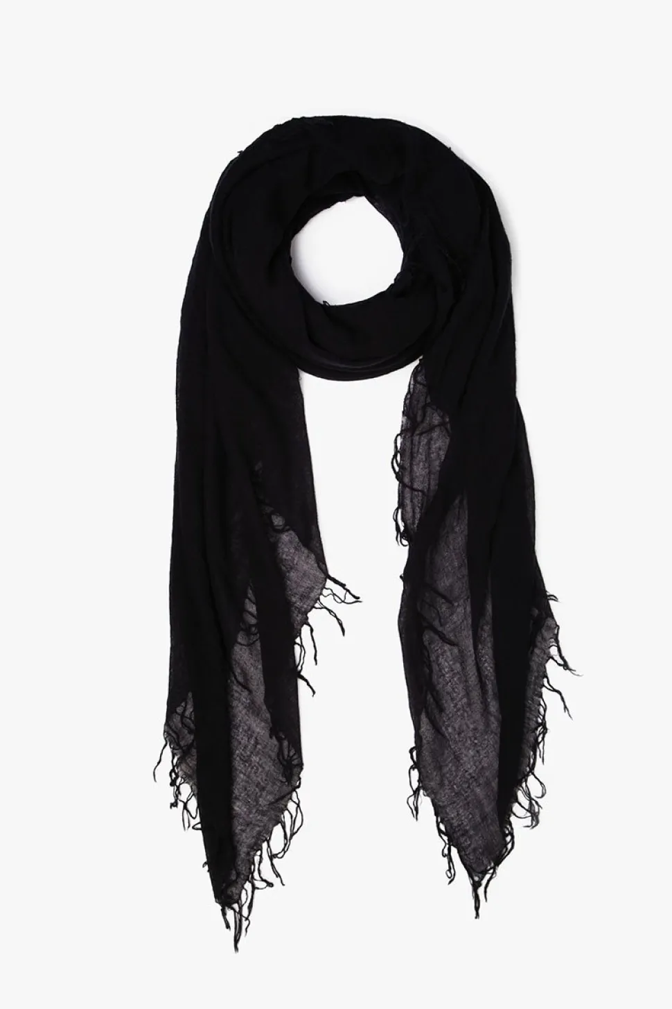 Cashmere and Silk Scarf Black