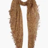 Cashmere and Silk Scarf Chai Tea Paisley