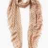 Cashmere and Silk Scarf Cognac Linea