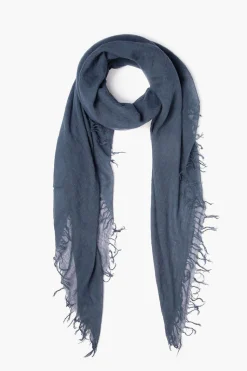 Cashmere and Silk Scarf Indigo