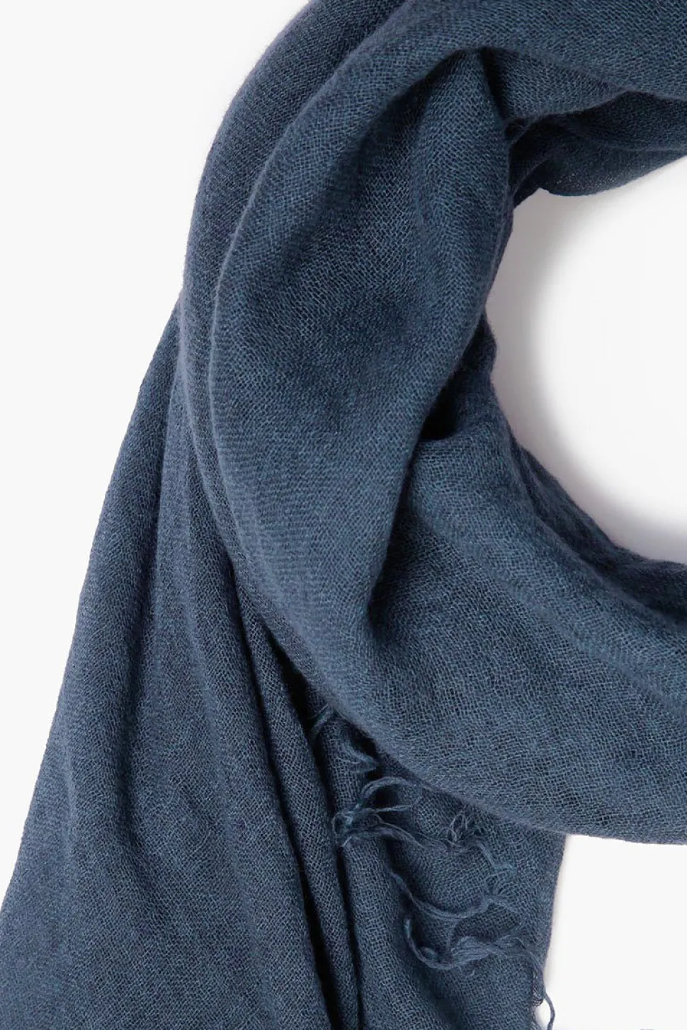 Cashmere and Silk Scarf Indigo