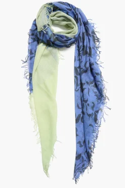 Cashmere and Silk Scarf Lapis Mix