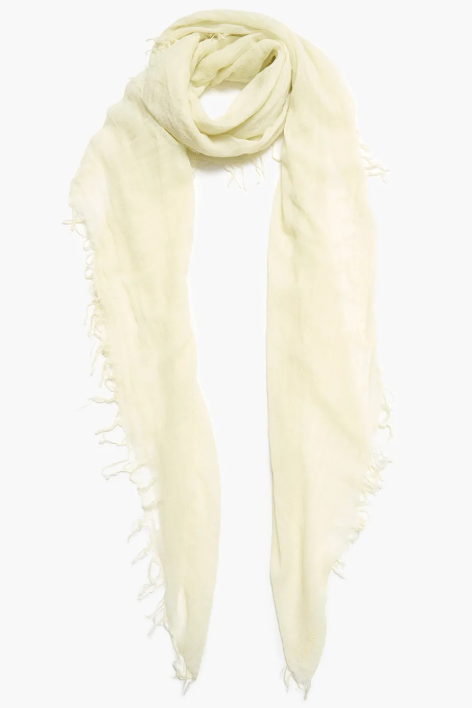Cashmere and Silk Scarf Translucent Green