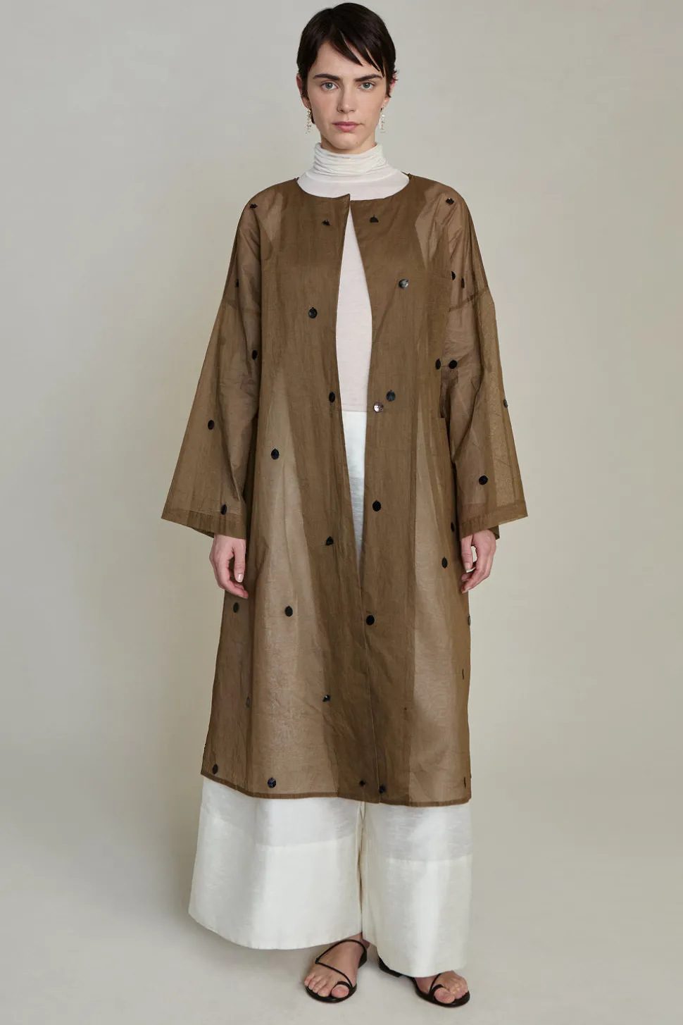 Chandelier Paper Trench Olive