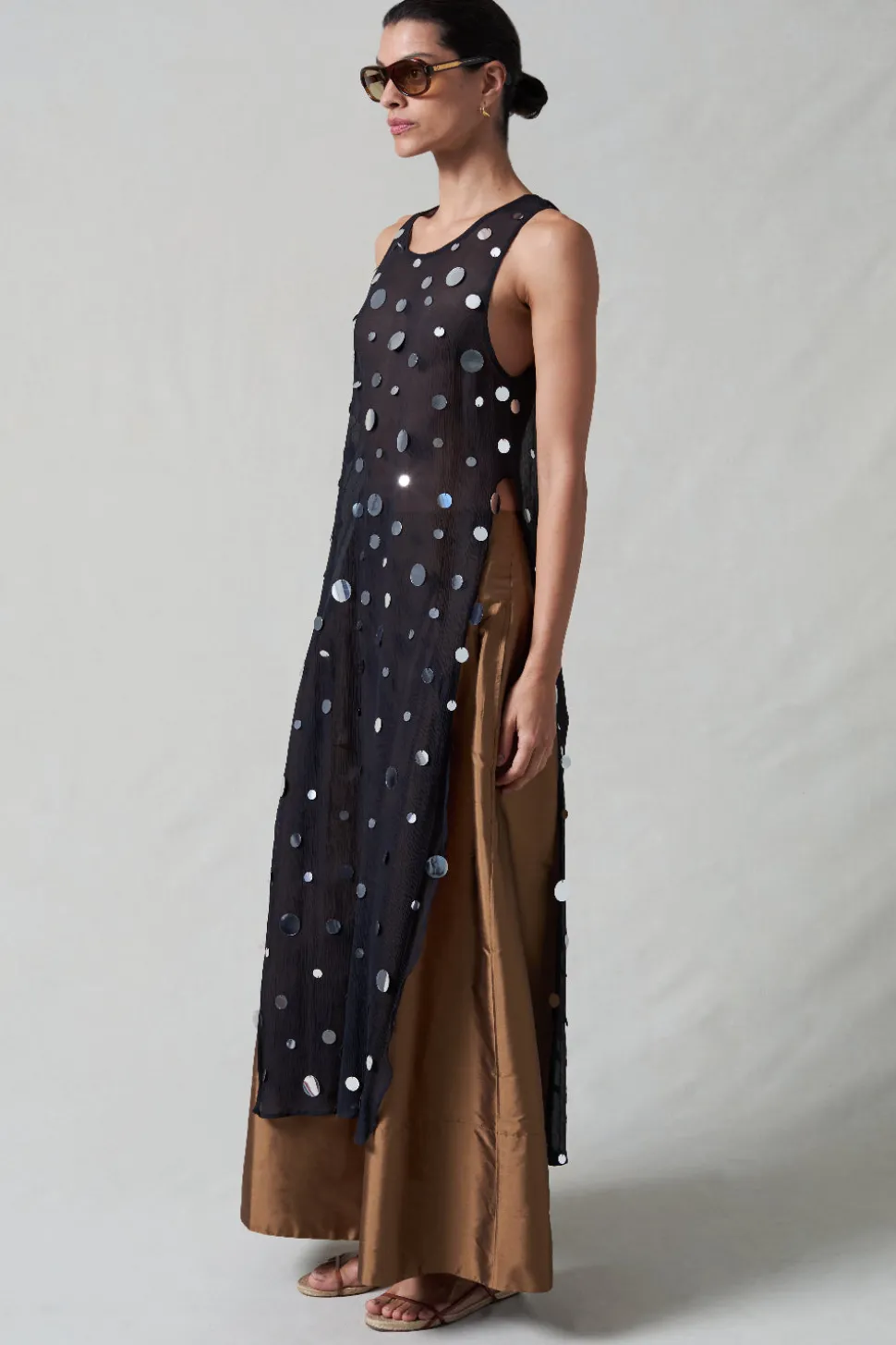 Chloe Sequin Tunic Black