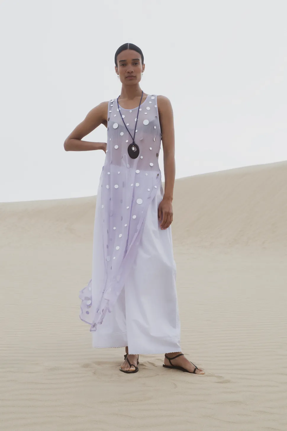 Chloe Sequin Tunic Lilac