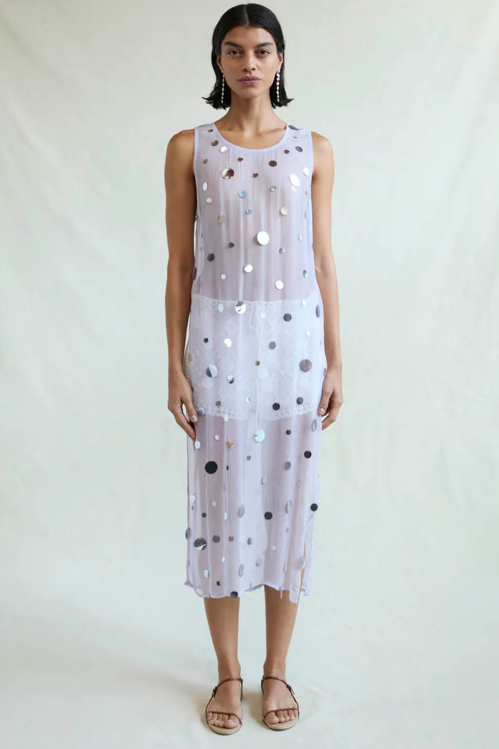 Chloe Sequin Tunic Lilac
