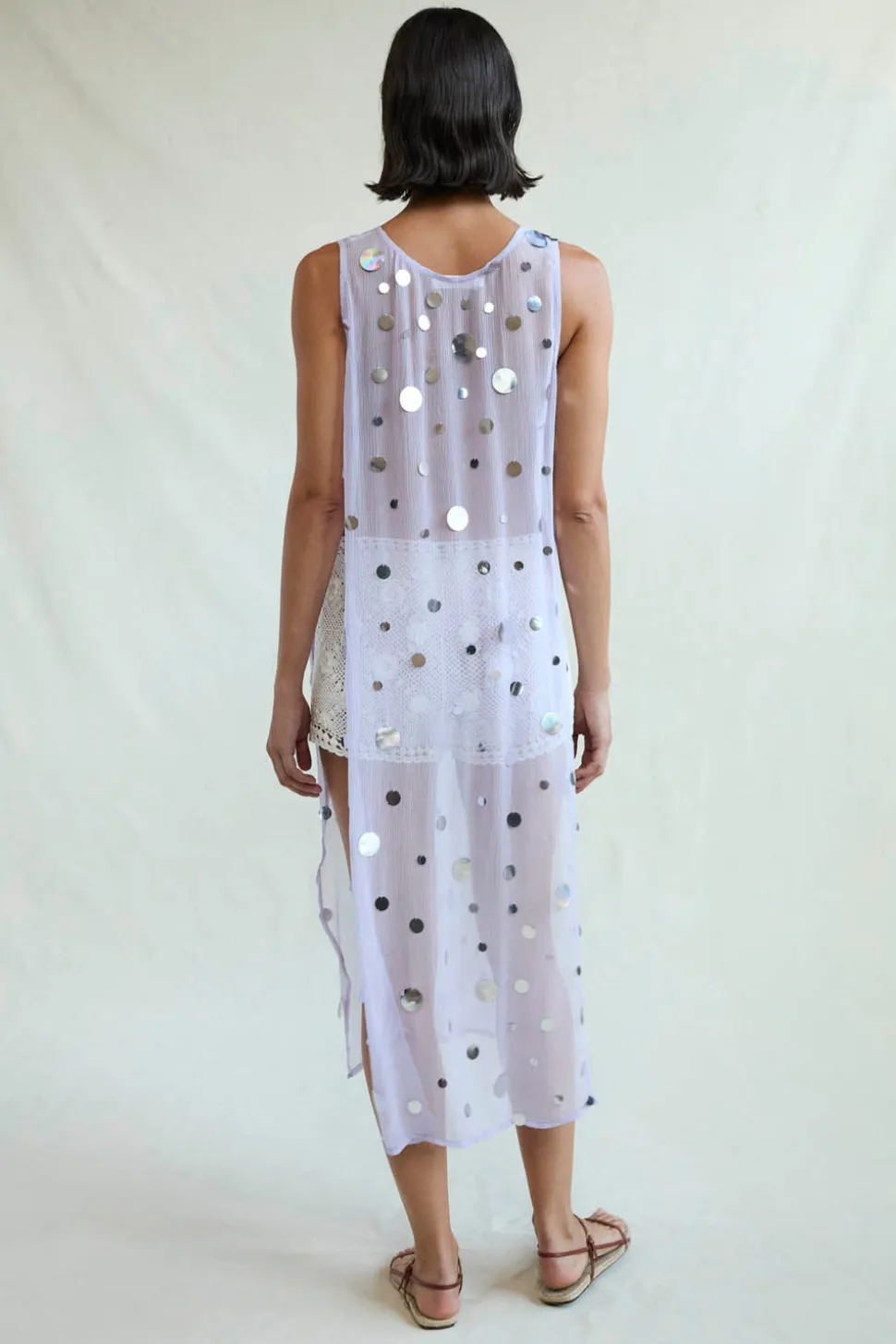 Chloe Sequin Tunic Lilac