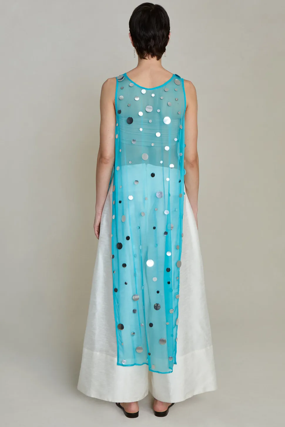Chloe Sequin Tunic Turquoise