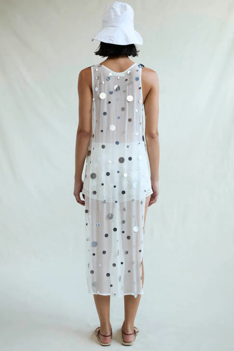Chloe Sequin Tunic White