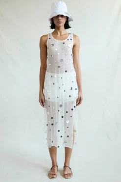 Chloe Sequin Tunic White
