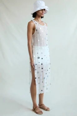 Chloe Sequin Tunic White
