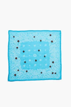 Daisy Embroidered Bandana Capri
