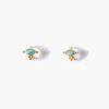 Della Stud Earrings Turquoise