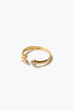 Diamond Branch Ring Gold