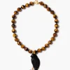 Dove Necklace Tiger's Eye