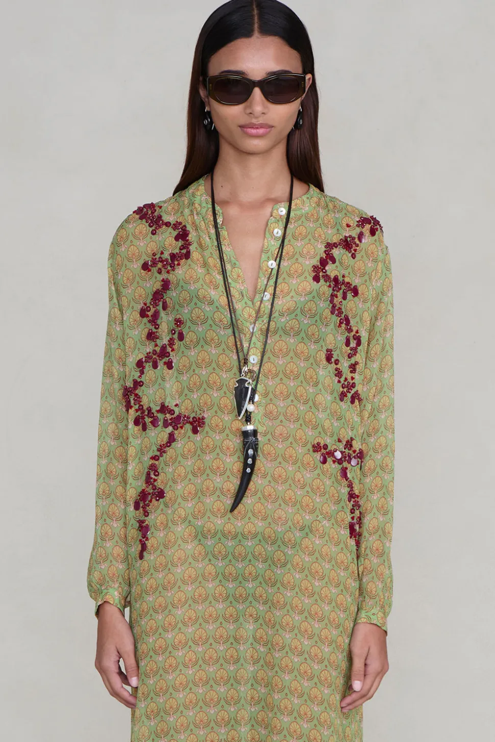 Drip Drip Tunic Green