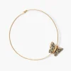 Floating Butterfly Collar Necklace Jasper