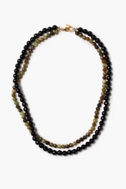 Gaia Duo Necklace Onyx