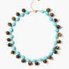 Globe Collar Necklace Turquoise