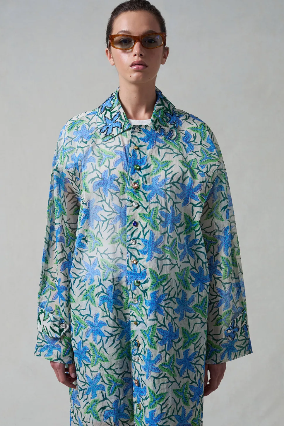 Iggy Paper Trench Coat Maldive Blue