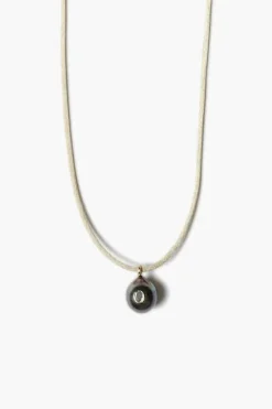 14k Bond Cord Necklace Tahitian Pearl