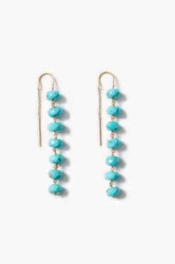 Ladder Earrings Turquoise