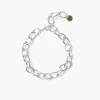 Large Chain Link Anklet Silver