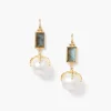 Lark Earrings White Pearl Mix