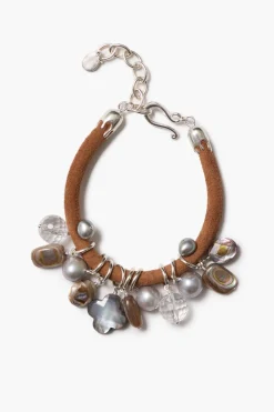 Lea Leather Bracelet Abalone