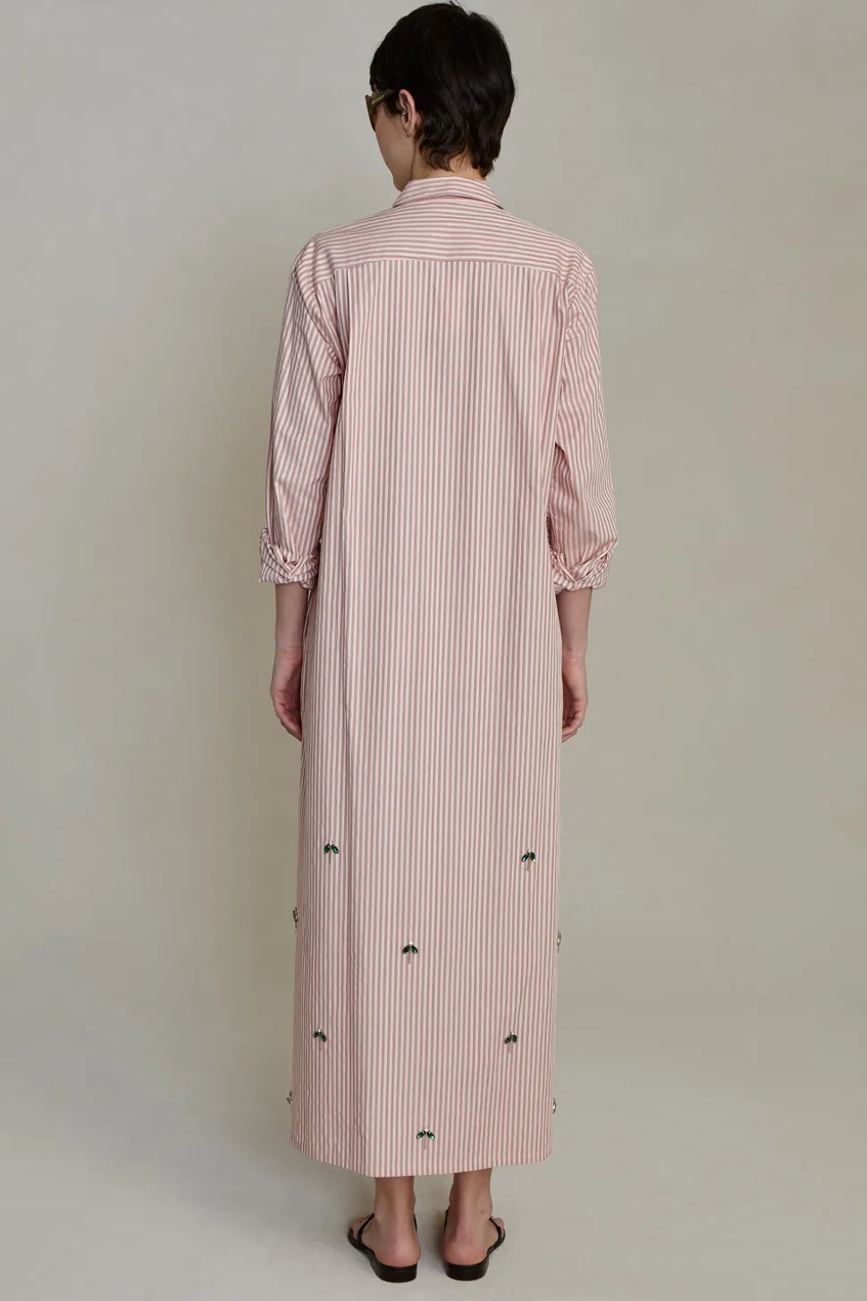 Lita Shirt Dress Pink Stripe