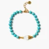 Orris Charm Anklet Turquoise