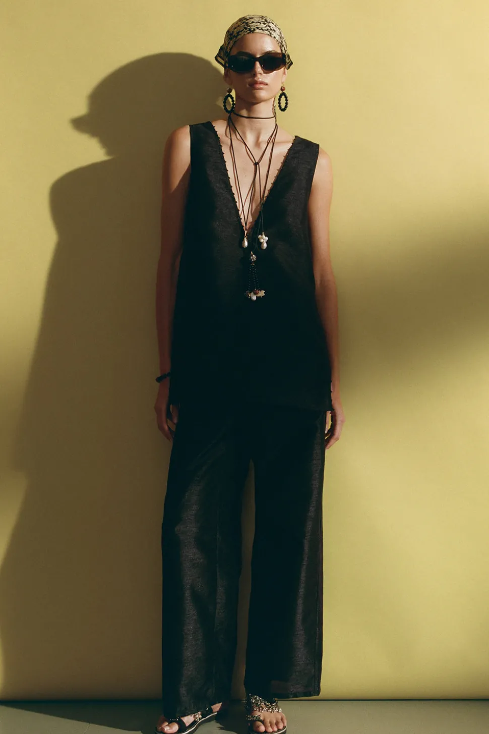 Palais Tassel Necklace Onyx