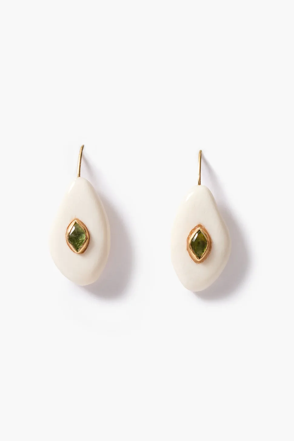 Pebble Earrings Peridot