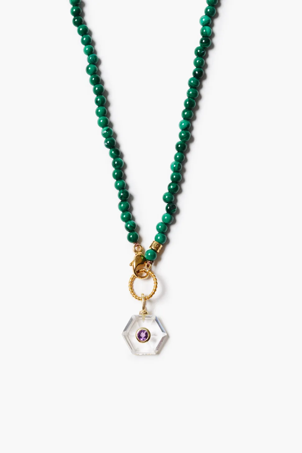 Prism Necklace Malachite
