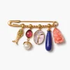 Scarab Brooch Multi