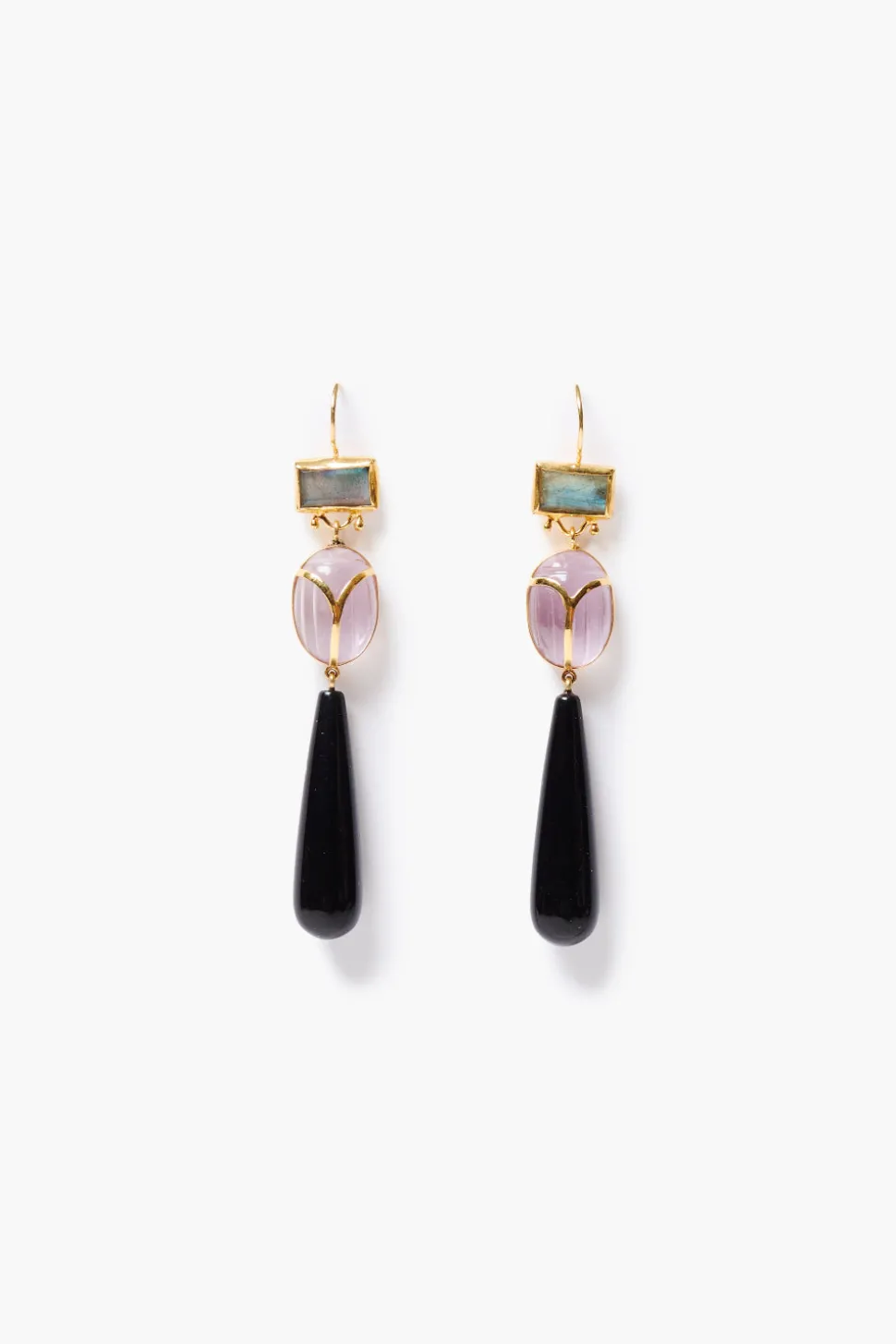 Scarab Earrings Multi